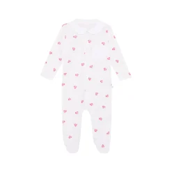 Best ROSA & BLUE Collared Heart Sleepsuit