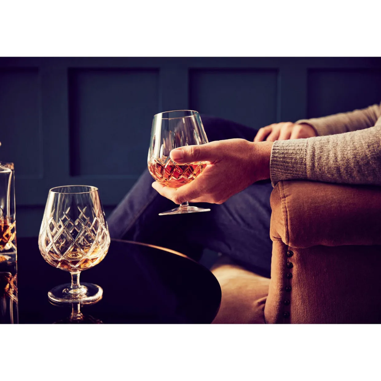 Connoisseur Lismore Brandy Balloon Pair