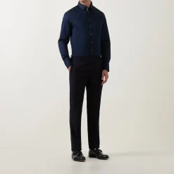 Contrast Trim Casual Shirt
