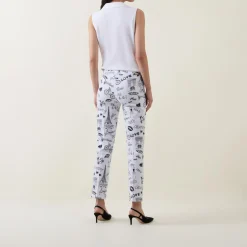Conversational Slim Cropped Trousers