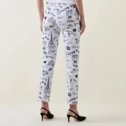 Conversational Slim Cropped Trousers