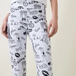 Conversational Slim Cropped Trousers