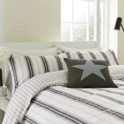 Coopers Duvet Set Grey/Linen