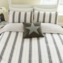 Coopers Duvet Set Grey/Linen