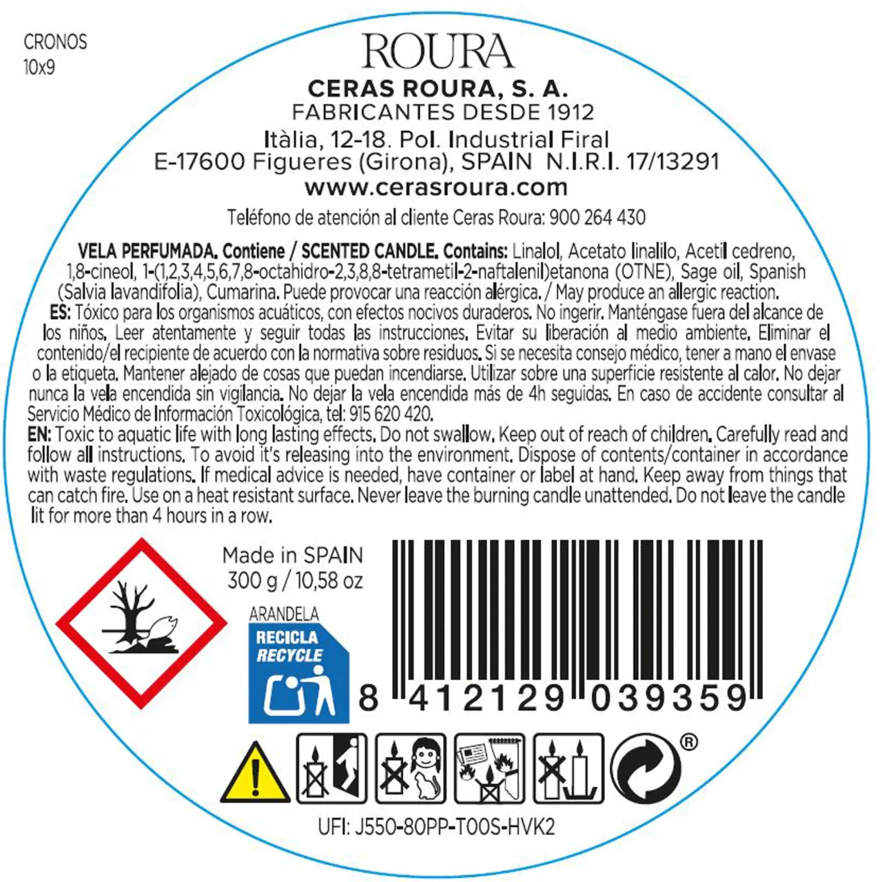 Outlet ROURA Cosmos Cronos Candle