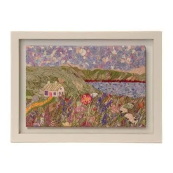 Outlet PRESSED FLOWERS BY NELL Cottage Canvas Framed Print