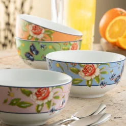 Fashion AYNSLEY Cottage Garden - Cereal Bowls X 4