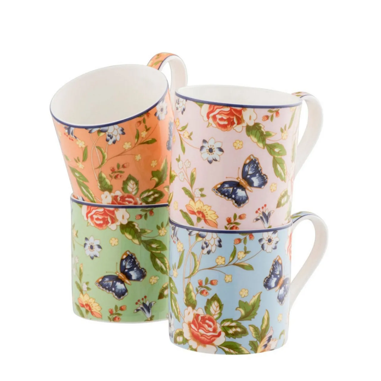Clearance AYNSLEY Cottage Garden Windsor Mug (Set of 4)