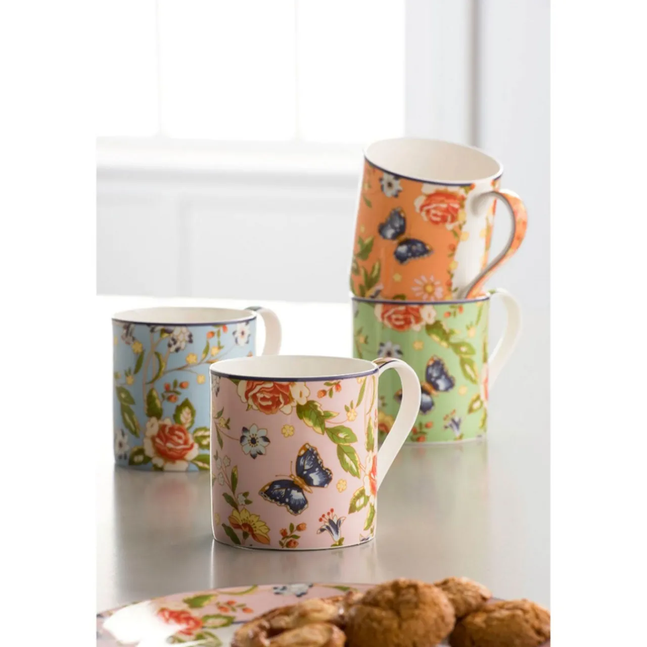 Clearance AYNSLEY Cottage Garden Windsor Mug (Set of 4)