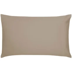 Discount BEDECK BELFAST Cotton Sateen Large Oxford Pillowcase Pair Truffle