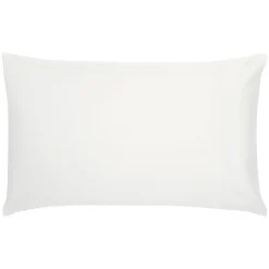 Sale BEDECK BELFAST Cotton Sateen Standard Pillowcase Pair White