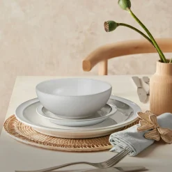 Cotton White 12-Piece Tableware Set