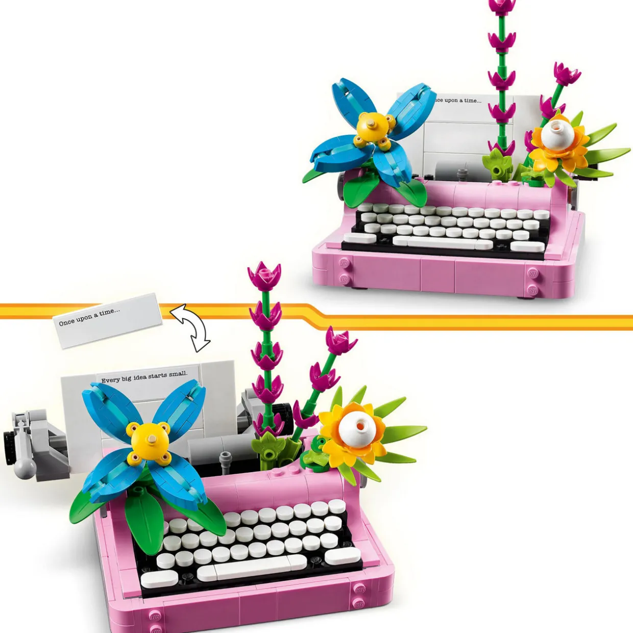 Creator Typewriter with Flowers