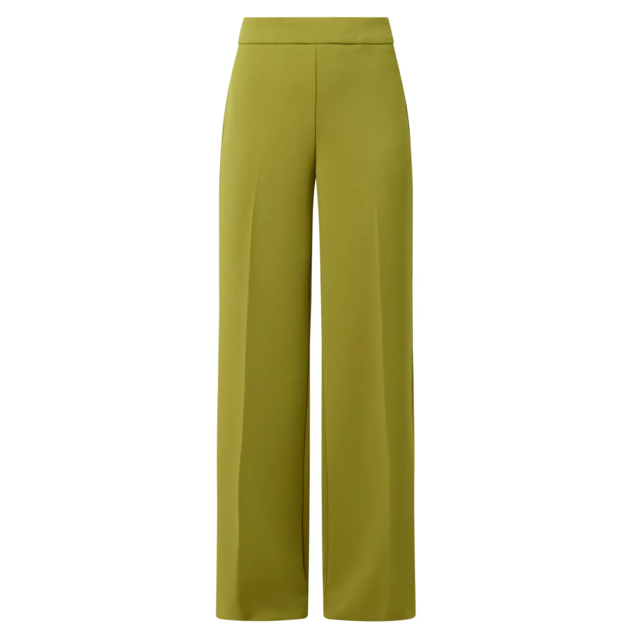 Crepe-Knit Wide Leg Trousers