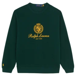 Hot POLO RALPH LAUREN Crest Pony Logo Fleece Sweatshirt