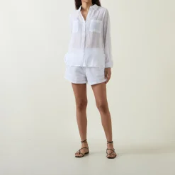 Crinkle Drawstring Shorts