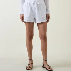 Crinkle Drawstring Shorts