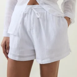 Crinkle Drawstring Shorts