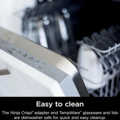 Hot NINJA CRISPi 4-in-1 Portable Glass Air Fryer Cyber Space