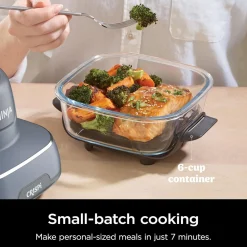 Hot NINJA CRISPi 4-in-1 Portable Glass Air Fryer Cyber Space