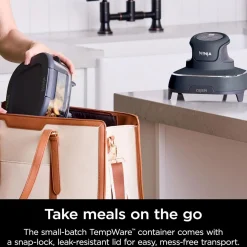 Hot NINJA CRISPi 4-in-1 Portable Glass Air Fryer Cyber Space