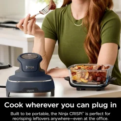 Hot NINJA CRISPi 4-in-1 Portable Glass Air Fryer Cyber Space