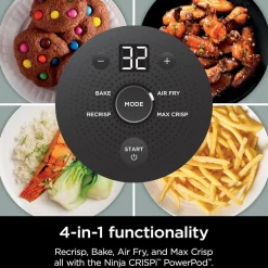 CRISPi 4-in-1 Portable Glass Air Fryer Sage