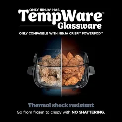 New NINJA CRISPi 4-in-1 Portable Glass Air Fryer Stone