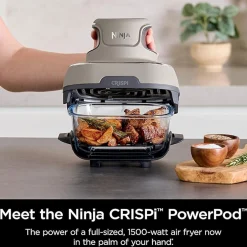 CRISPi 4-in-1 Portable Glass Air Fryer Stone