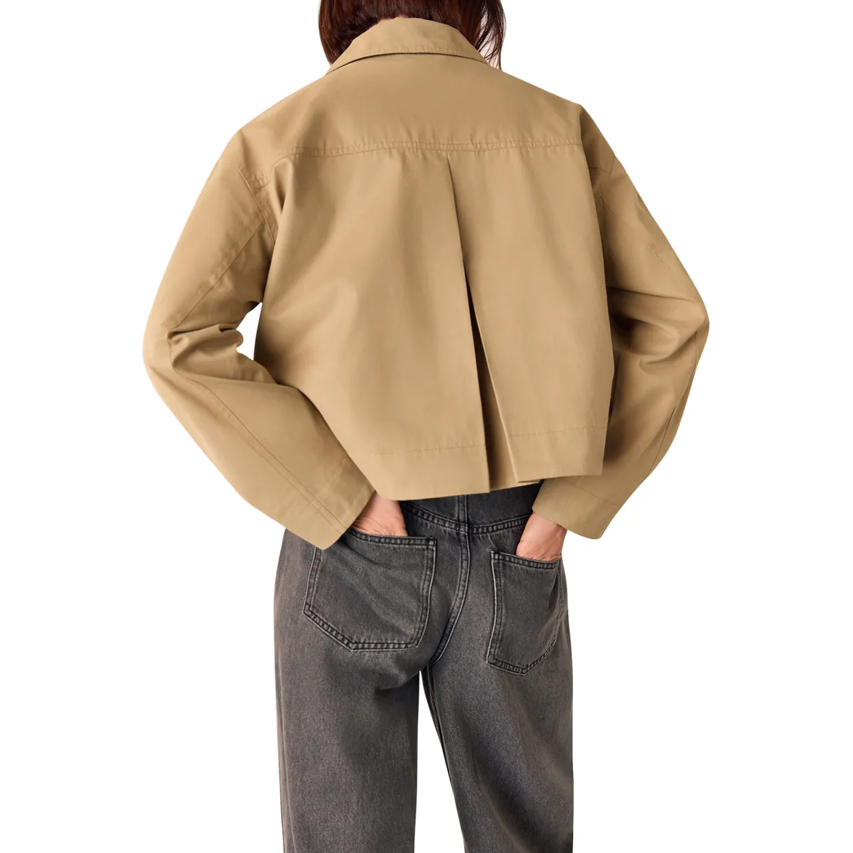 Cropped Trench Jacket