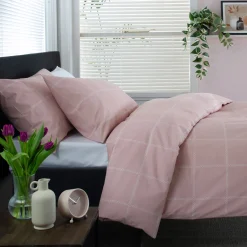 Sale THE LYNDON COMPANY Crossley Heath Duvet Set Rose/White