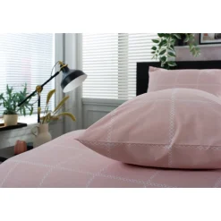 Sale THE LYNDON COMPANY Crossley Heath Duvet Set Rose/White