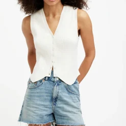 Cruz Rib-Knit Waistcoat