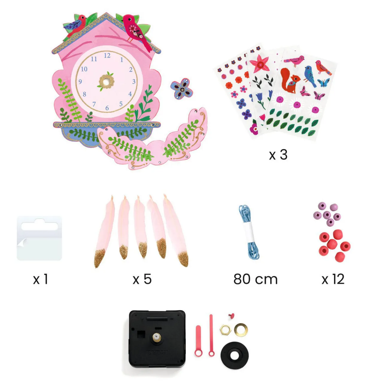Best DJECO Cuckoo Decorating Clock Set