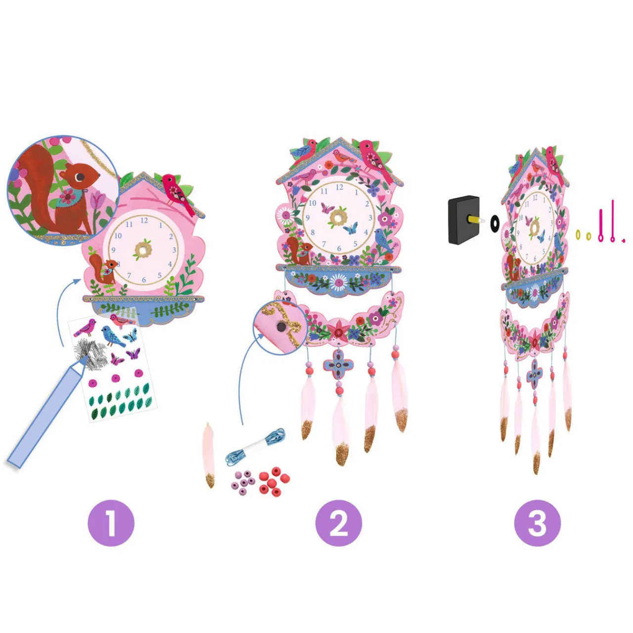 Best DJECO Cuckoo Decorating Clock Set