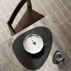 Hot LIND DNA Curve Corduroy Coaster Black