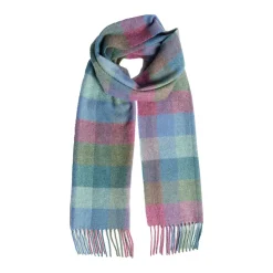 Damask Check Lambswool Scarf