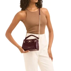 Daniella Mini Croc-Embossed Tote Bag