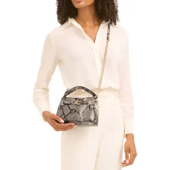 Hot CARVELA Daniella Mini Snake-Print Tote Bag