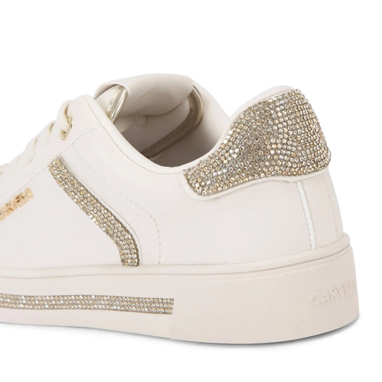 Daze Jewel-Embellished Lace-Up Trainers