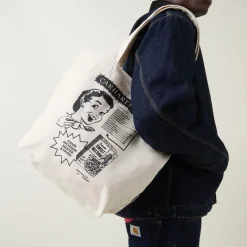 Best CARHARTT WIP Dearborn Graphic Logo Tote Bag