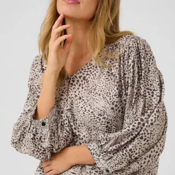 Discount KAFFE Debra Leopard Blouse