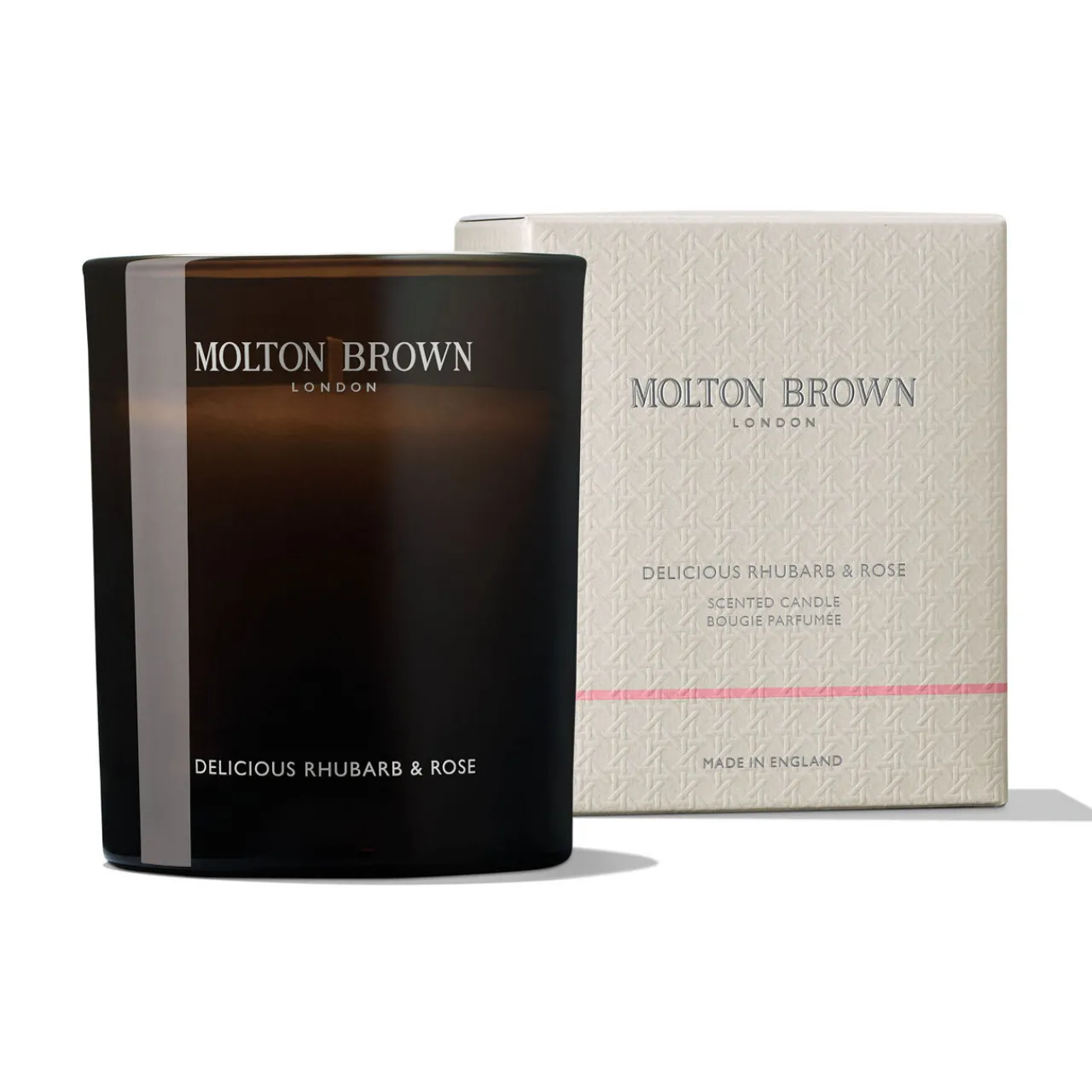New MOLTON BROWN Delicious Rhubarb and Rose Signature Candle 190g