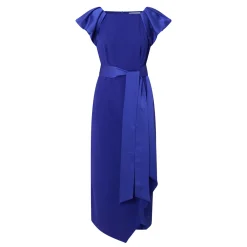 Hot CAROLINE KILKENNY Della Puff-Sleeve Belted Asymmetric Dress