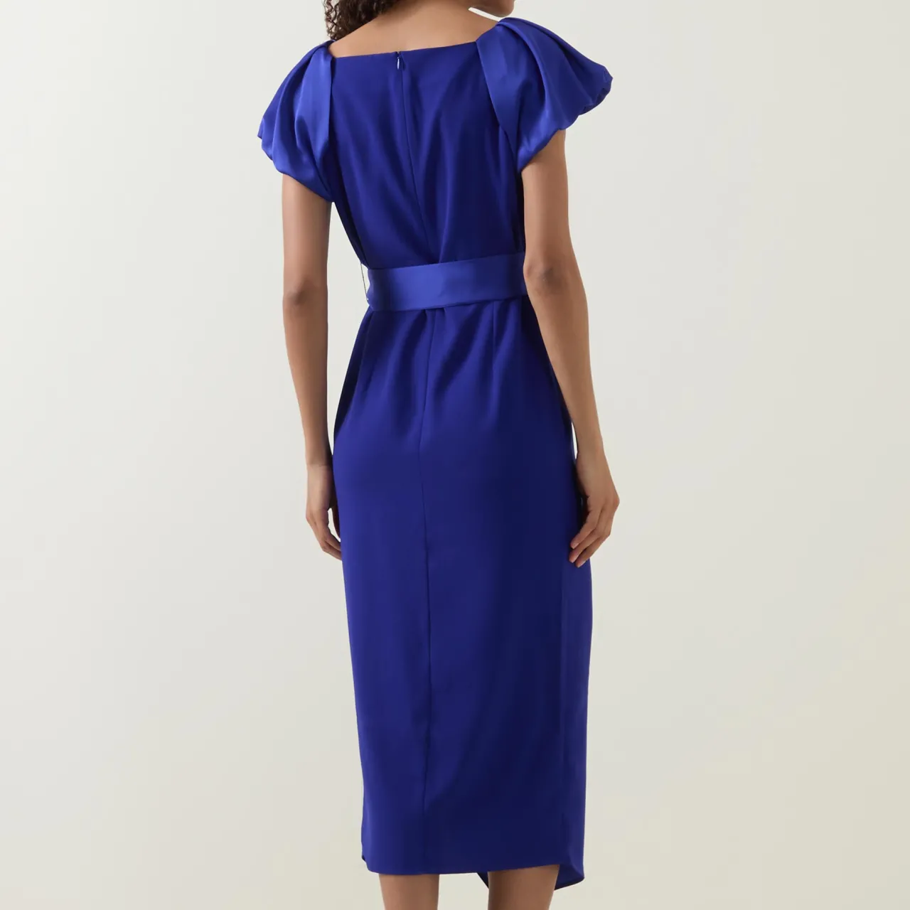 Hot CAROLINE KILKENNY Della Puff-Sleeve Belted Asymmetric Dress