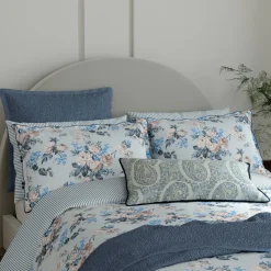 Delphine Cushion Chambray Blue