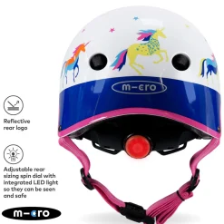 Outlet MICRO SCOOTERS Deluxe Premium Unicorn Helmet Small