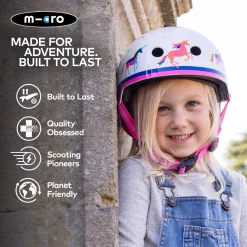 Outlet MICRO SCOOTERS Deluxe Premium Unicorn Helmet Small