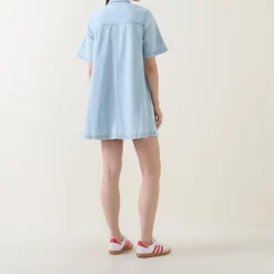 Hot TOMMY JEANS Denim Mini Shirt Dress