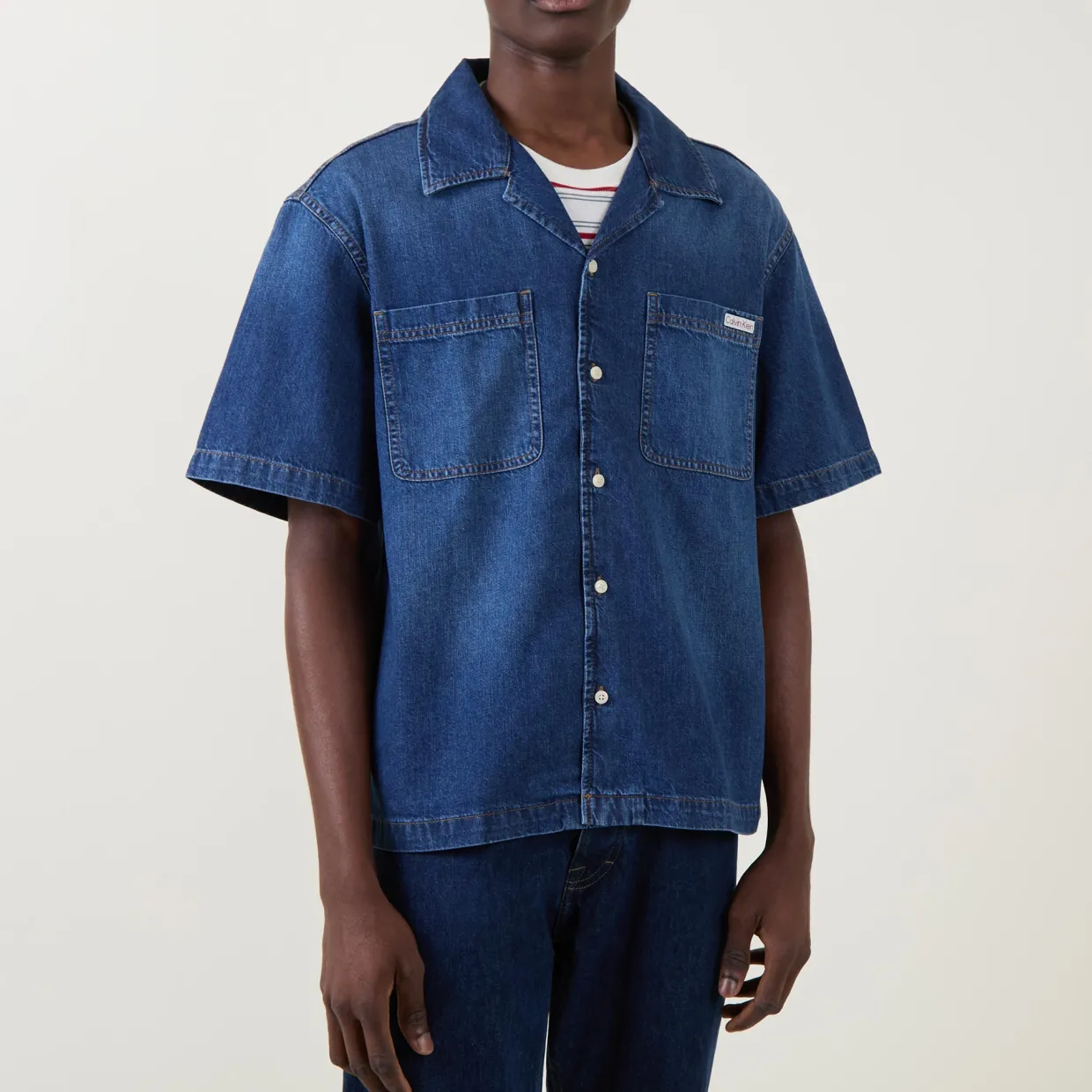 Denim Patch Pocket Shirt